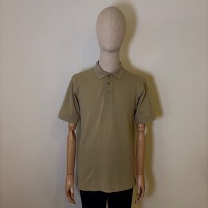 Forest & Hue Men's Beige Cotton Polo Shirt - Size M
